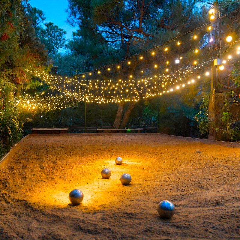 guinguette party avec pétanque de nuit